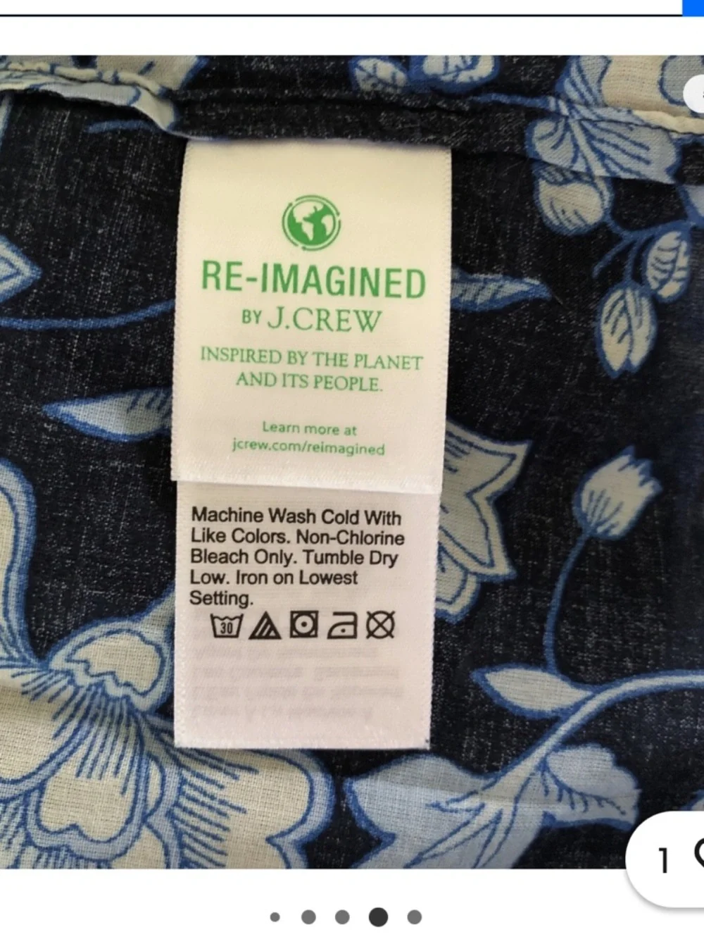 J.Crew Blue Floral Smocked Maxi Dress Size Small NWT Cottagecore Summer
